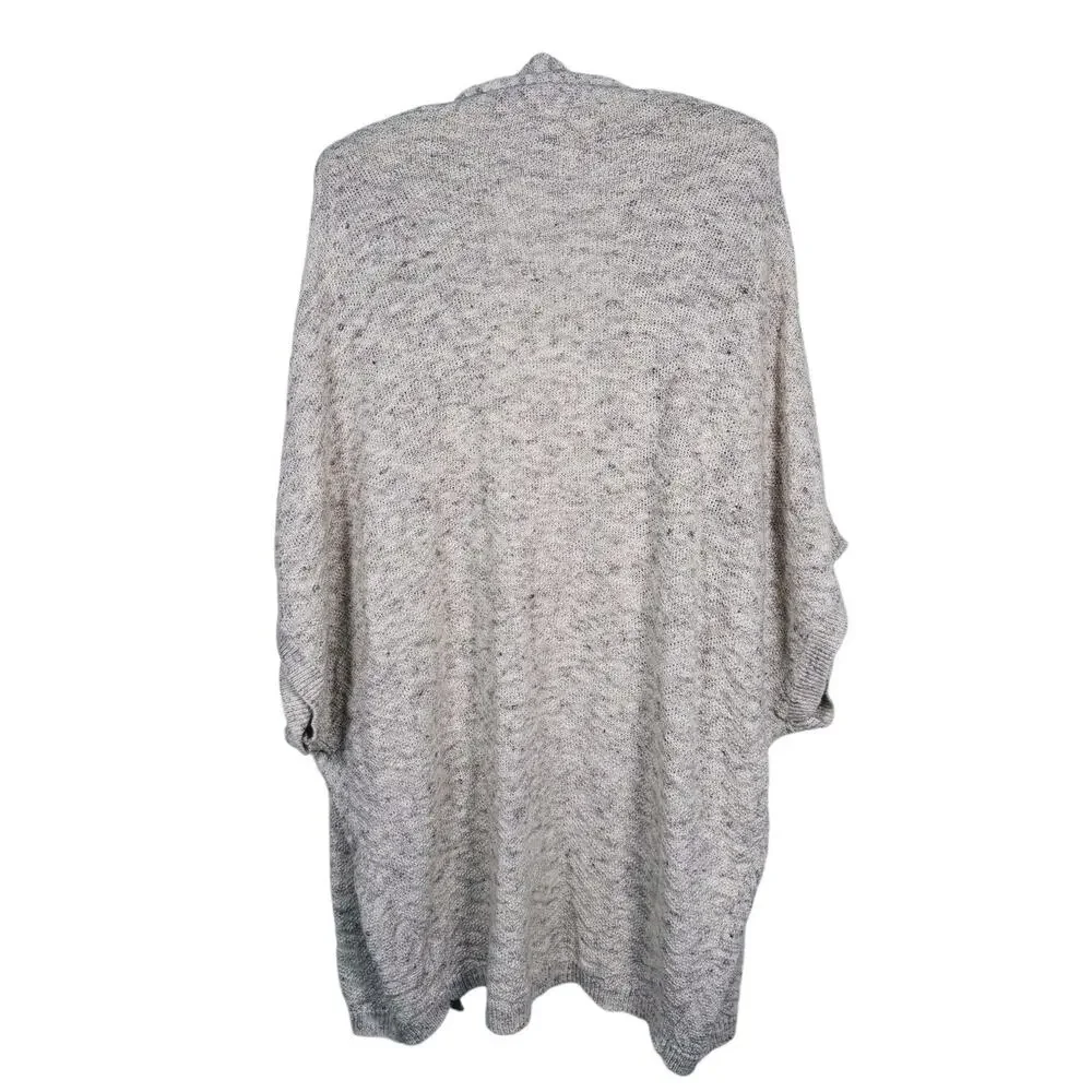 Aerie Open Front Cardigan Size Medium Oatmeal Neutral Duster Cozy Lounge Granola